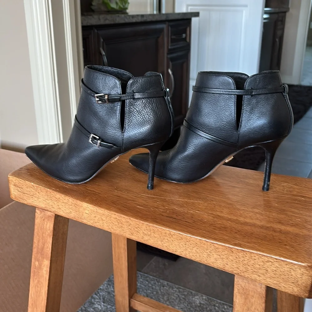 Item # B32 - Elegant Black Ankle Boots - Picture 4 of 5